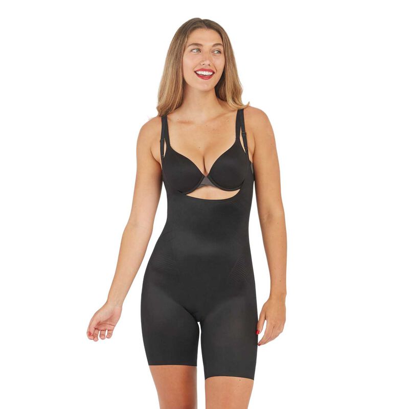 SPANX Shape Invisible Open Bust Mid Thigh Bodysuit image number 2